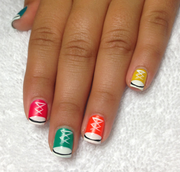 converse nail designs