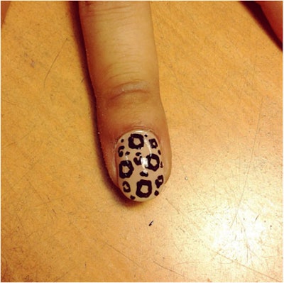 cheetah print nail art tutorial