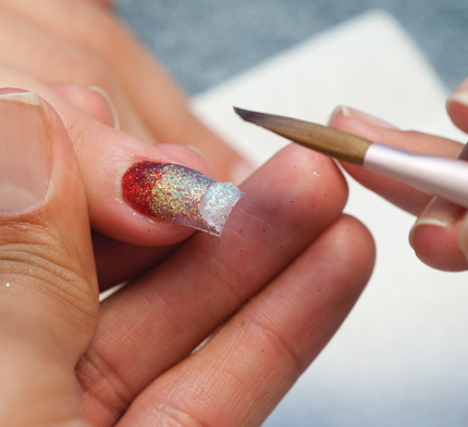 Nail Art Tutorial Acrylic Glitter Ombre Nailpro
