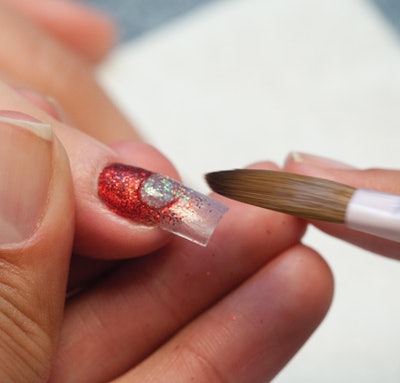 Nail Art Tutorial: Acrylic Glitter Ombre | Nailpro
