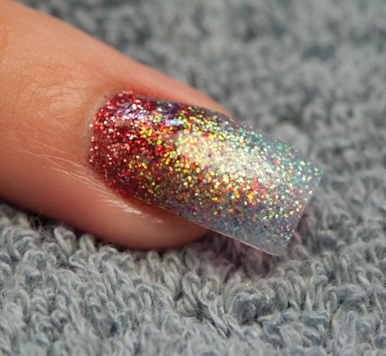 Nail Art Tutorial: Acrylic Glitter Ombre | Nailpro