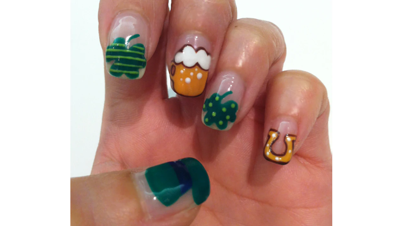 Nail Art Tutorial St Patrick S Day Nails Nailpro
