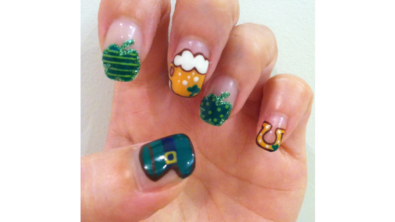 Nail Art Tutorial St Patrick S Day Nails Nailpro