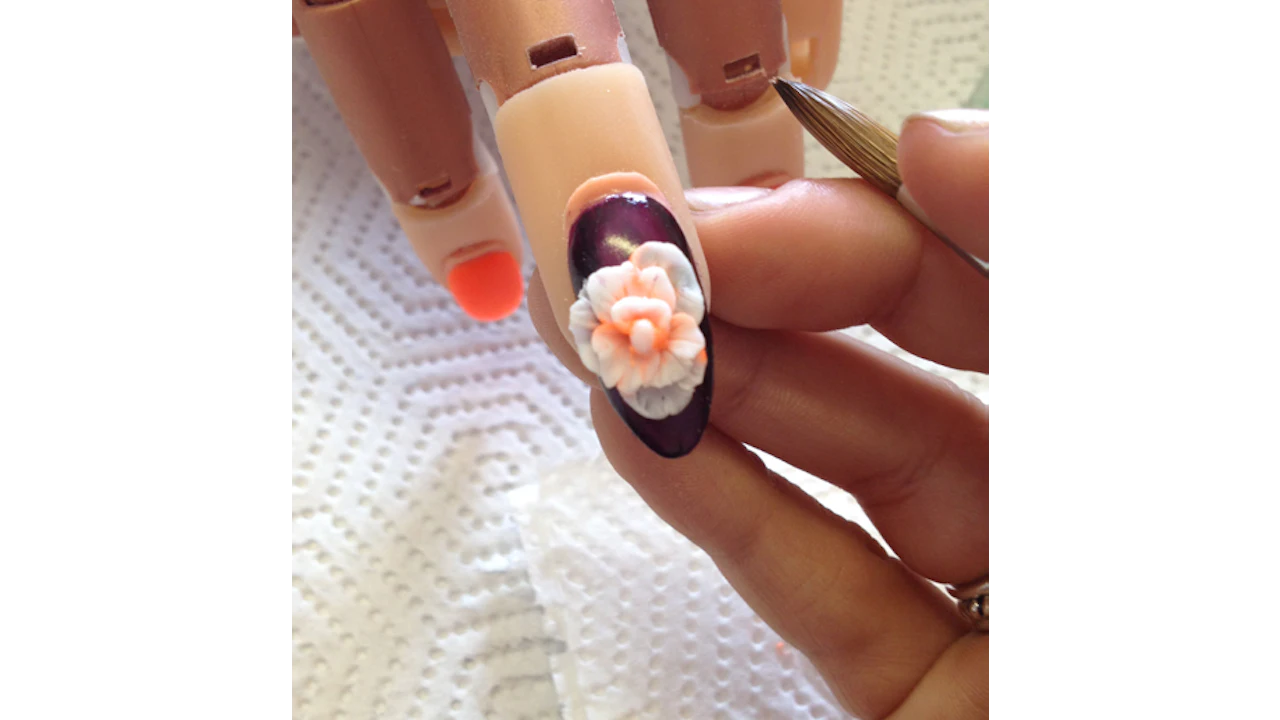 Nail Art Tutorial 3 D Orange Party Nails Nailpro