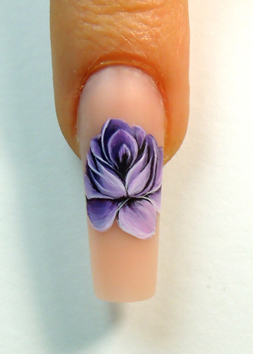 Cute Flower Nail Art Design Roses - YouTube