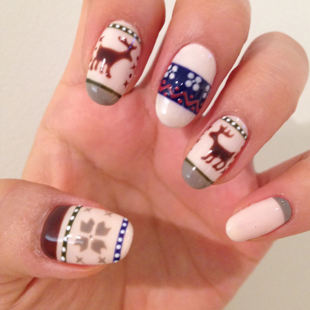 Nail Art Tutorial Christmas Sweater Nails Nailpro