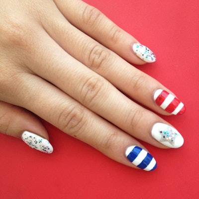 Nail Art Tutorial: Patriotic Stars and Stripes | Nailpro Nail Art Tutorial: Patriotic Stars and Stripes | Nailpro