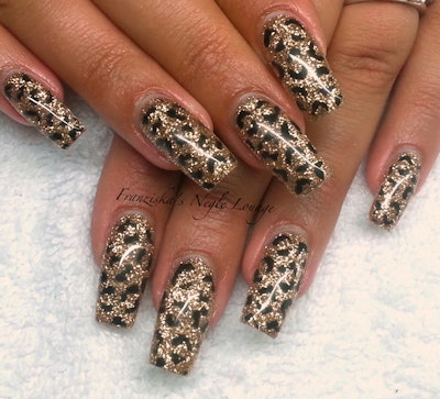 cheetah print nail art tutorial