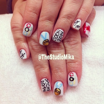Nail Art Gallery Olympic Nail Designs Nailpro