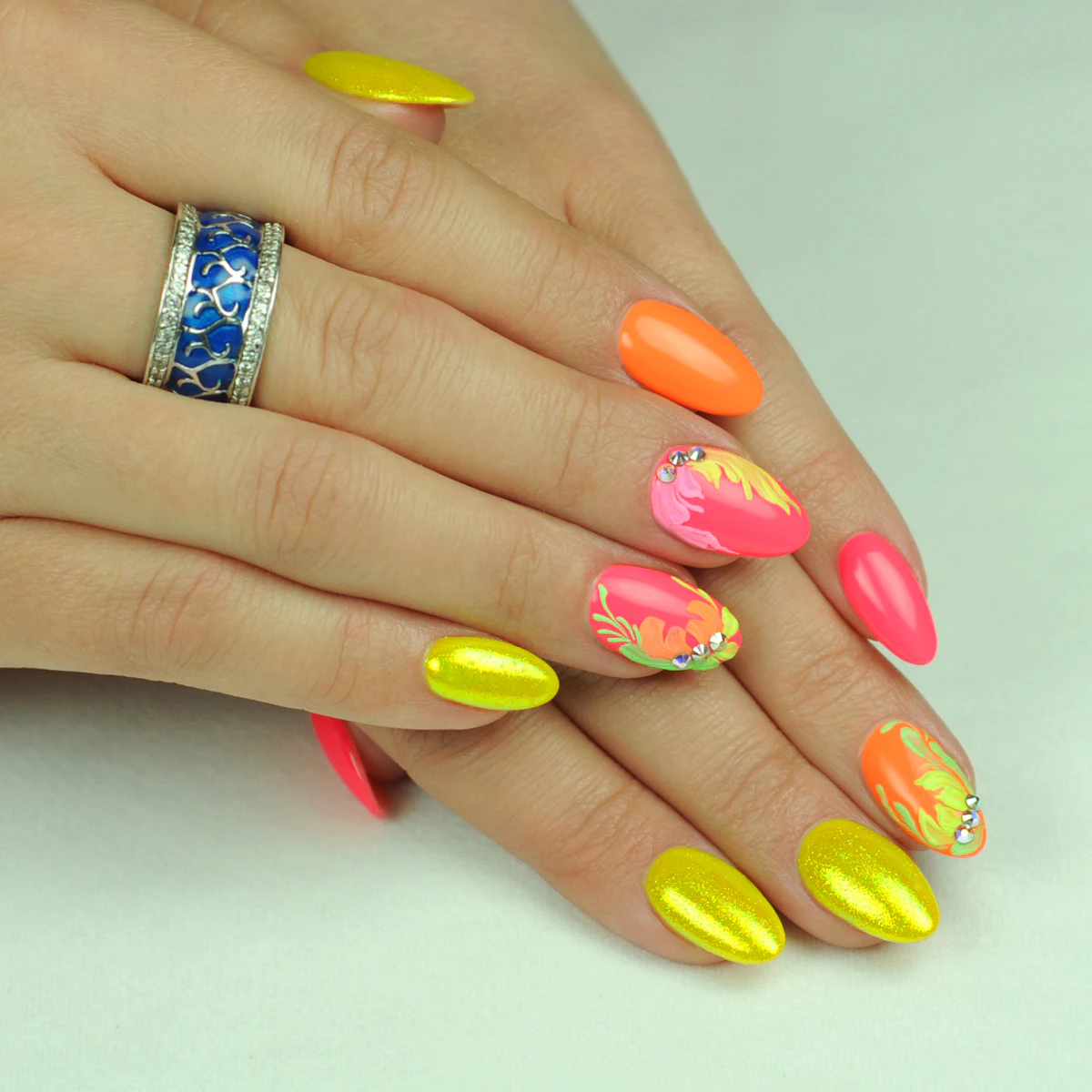 Nail Art Tutorial: Fruity Pink and Yellow Flowers | Nailpro