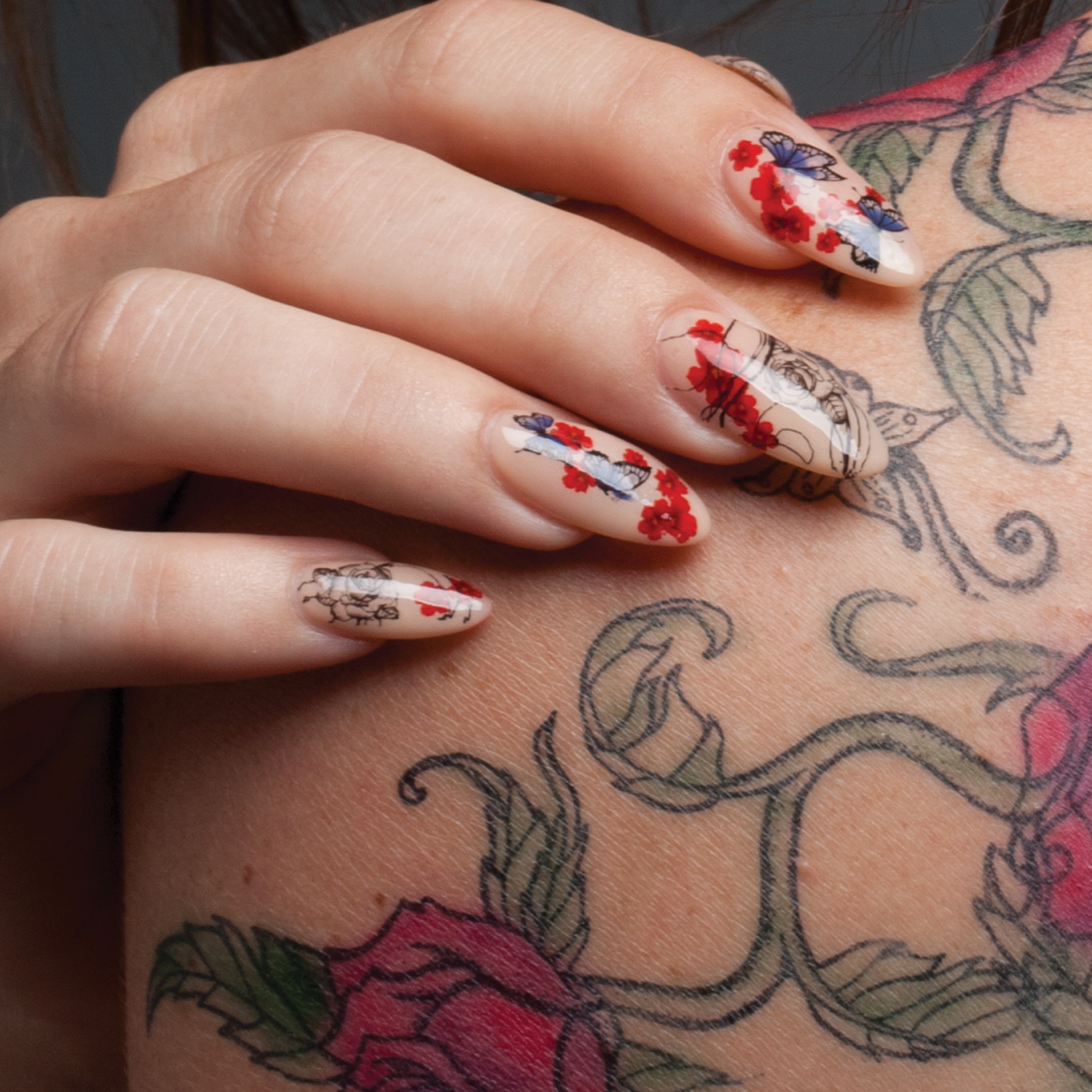Flash Tattoo Nail Art DIY | POPSUGAR Beauty