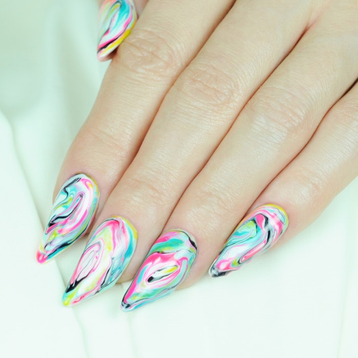 marbled press ons 🤎 : r/NailArt