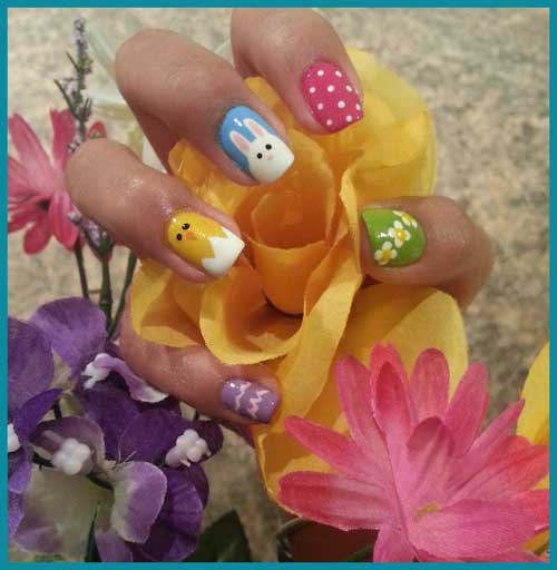 Nail Art Tutorial Baby Animal Easter Nails Nailpro