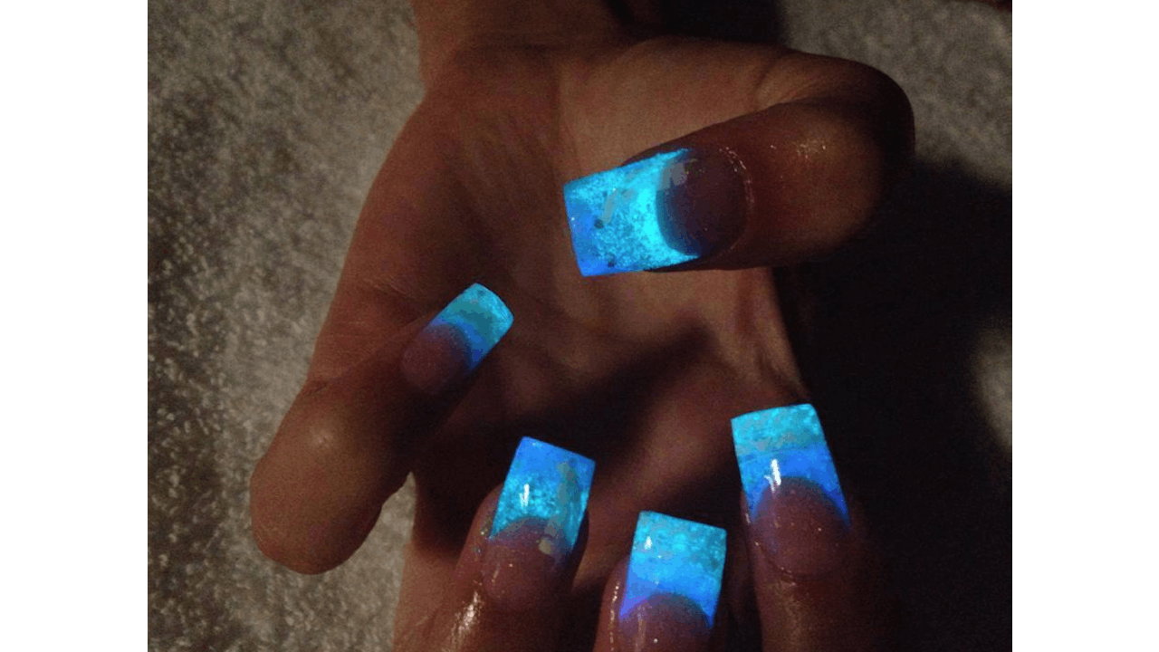 Glow in the top dark nail designs