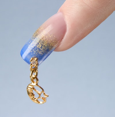2 Sets Dangle Nail Art Charms DIY Nail Jewelry Decoration Nail Piercing  Tool 