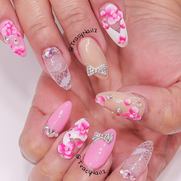 Buy Pink and White Ombre Nails Online In Barasat, Shop Pink and White Ombre  Nails