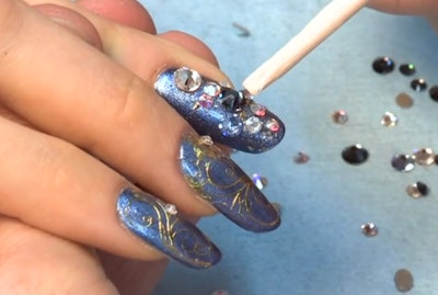 cinderella nail design