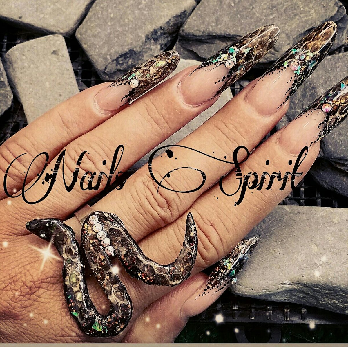 Nail Art Tutorial Snakeskin French Manicure Nailpro