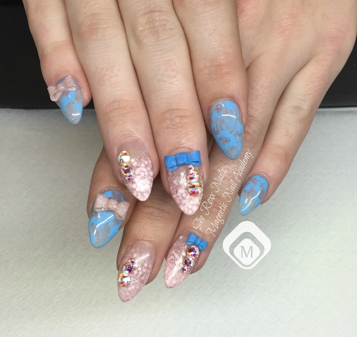 Nail Art Tutorial Marbled Pantone Nails Nailpro