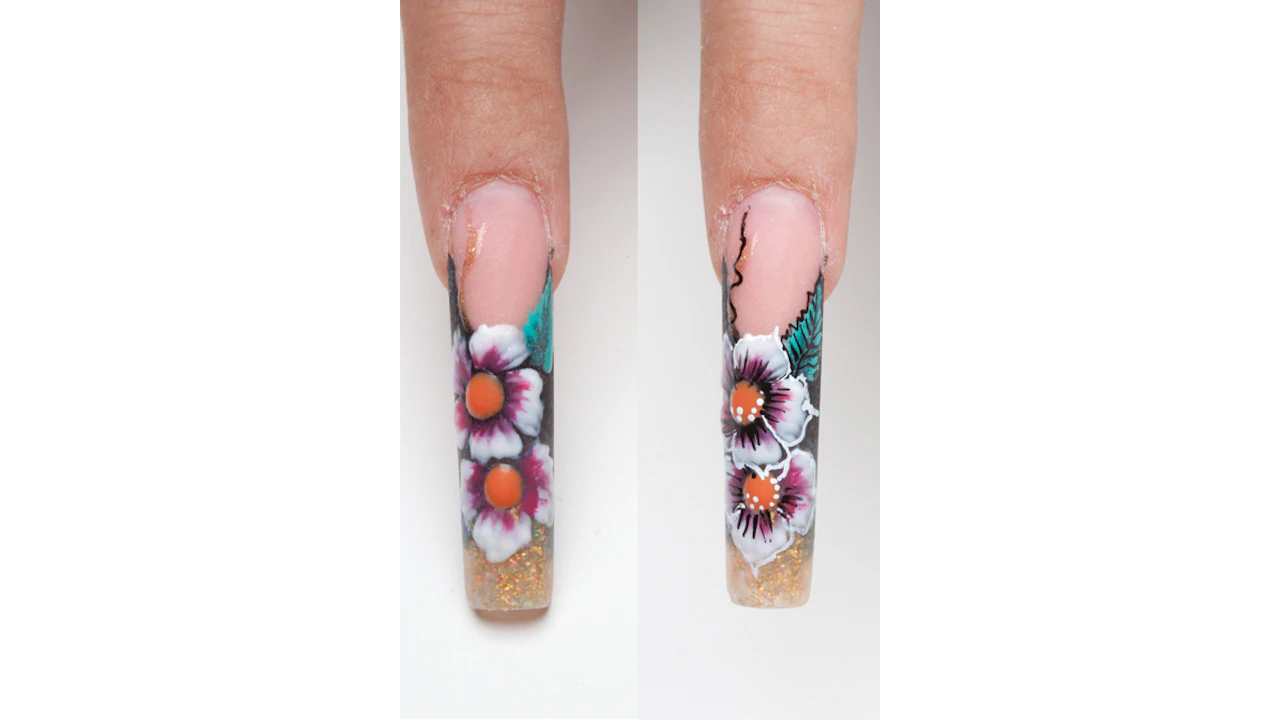 Nail Art Tutorial Pretty Posy Nails Nailpro