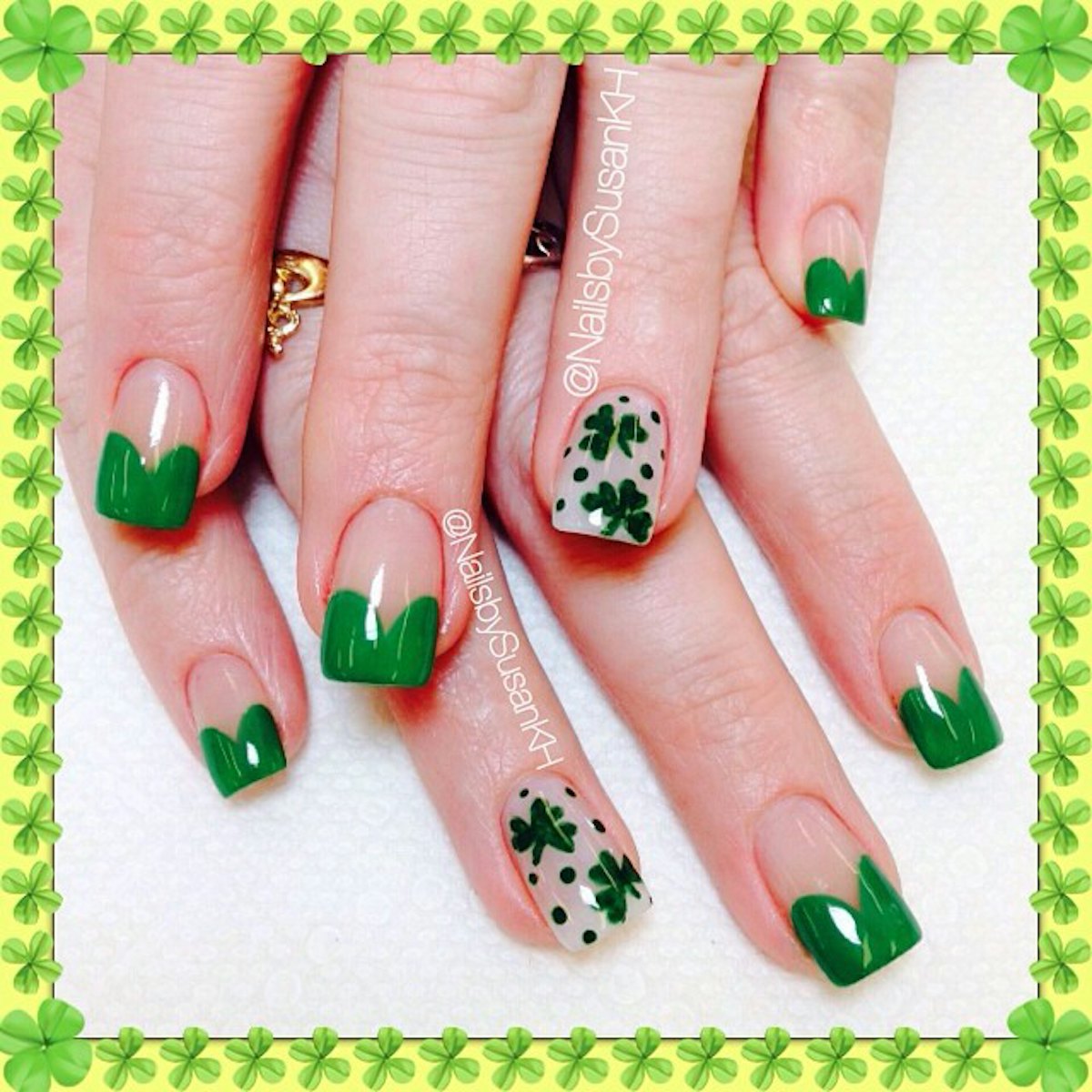 st patrick nails design