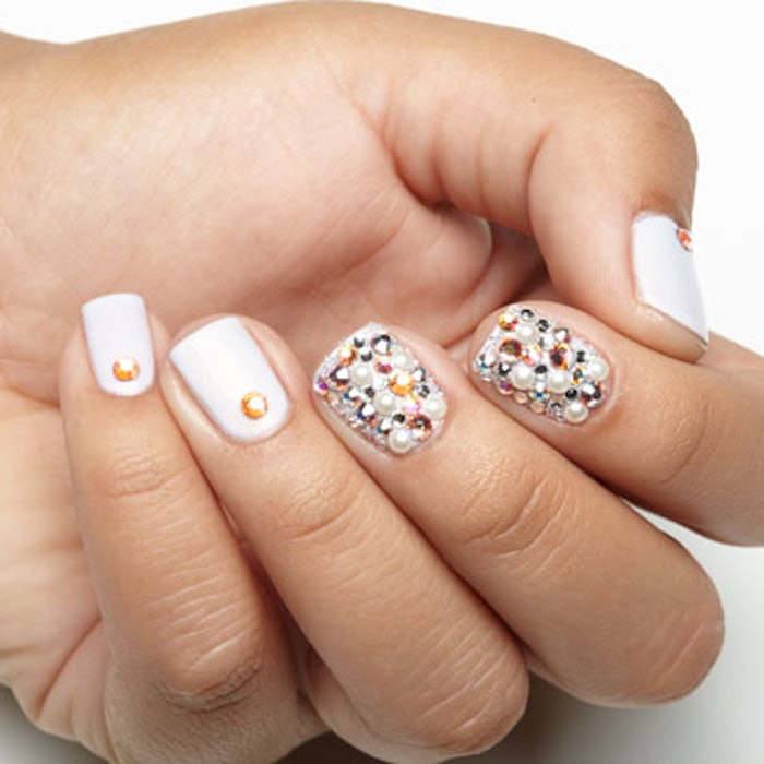 Nail Art Tutorial: Dripping in Swarovski Crystals Nail Design