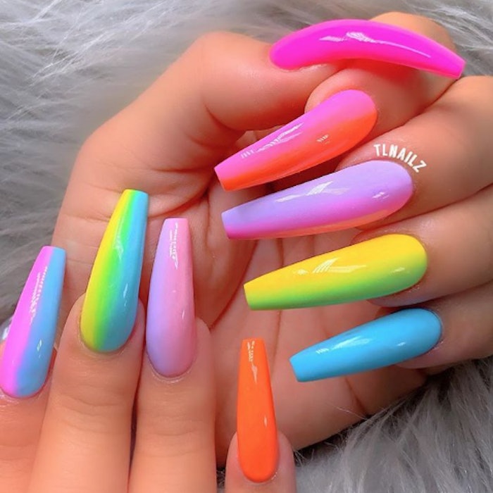 Tuyển chọn 200 mẫu nail designs rainbow được yêu thích nhất