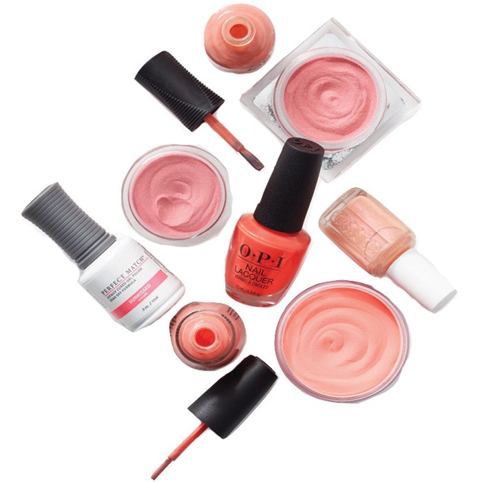 pantone-living-coral-nail-products