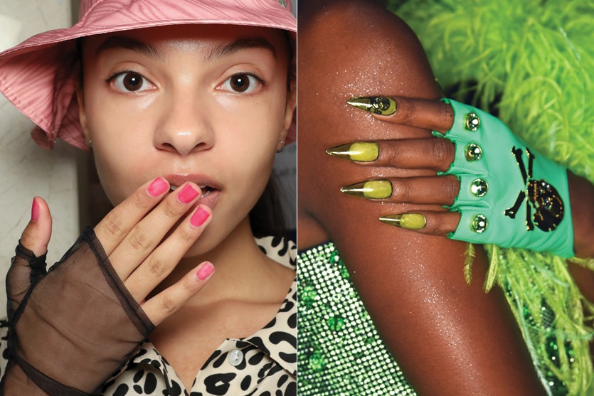 Mixing and Matching Shades Spring Nail Trends