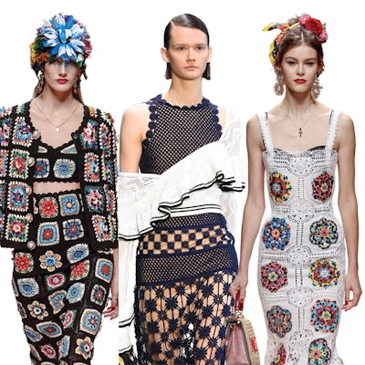Crochet Runway Fashion Inspire High End Nail Art Nailpro