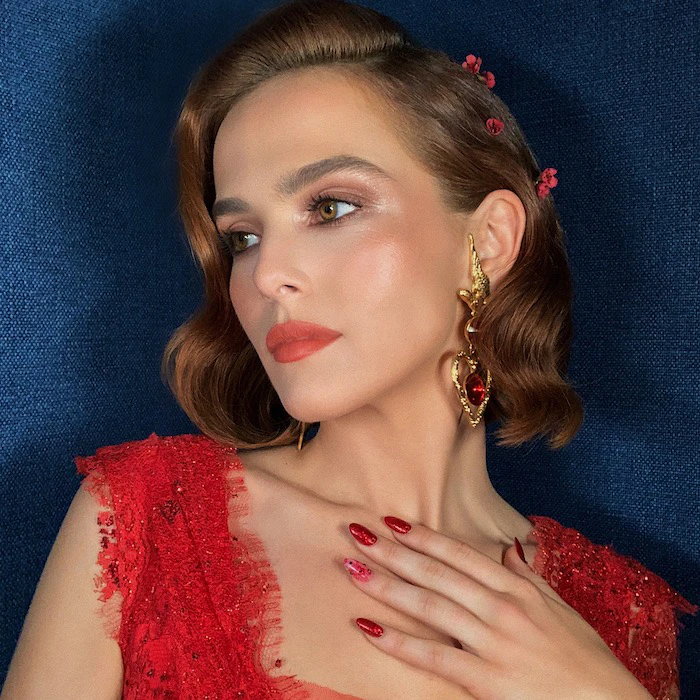 Elle Created Zoey Deutch s Nail Look For The Politician Premiere Nailpro Elle Created Zoey Deutch s Nail Look For The Politician Premiere Nailpro