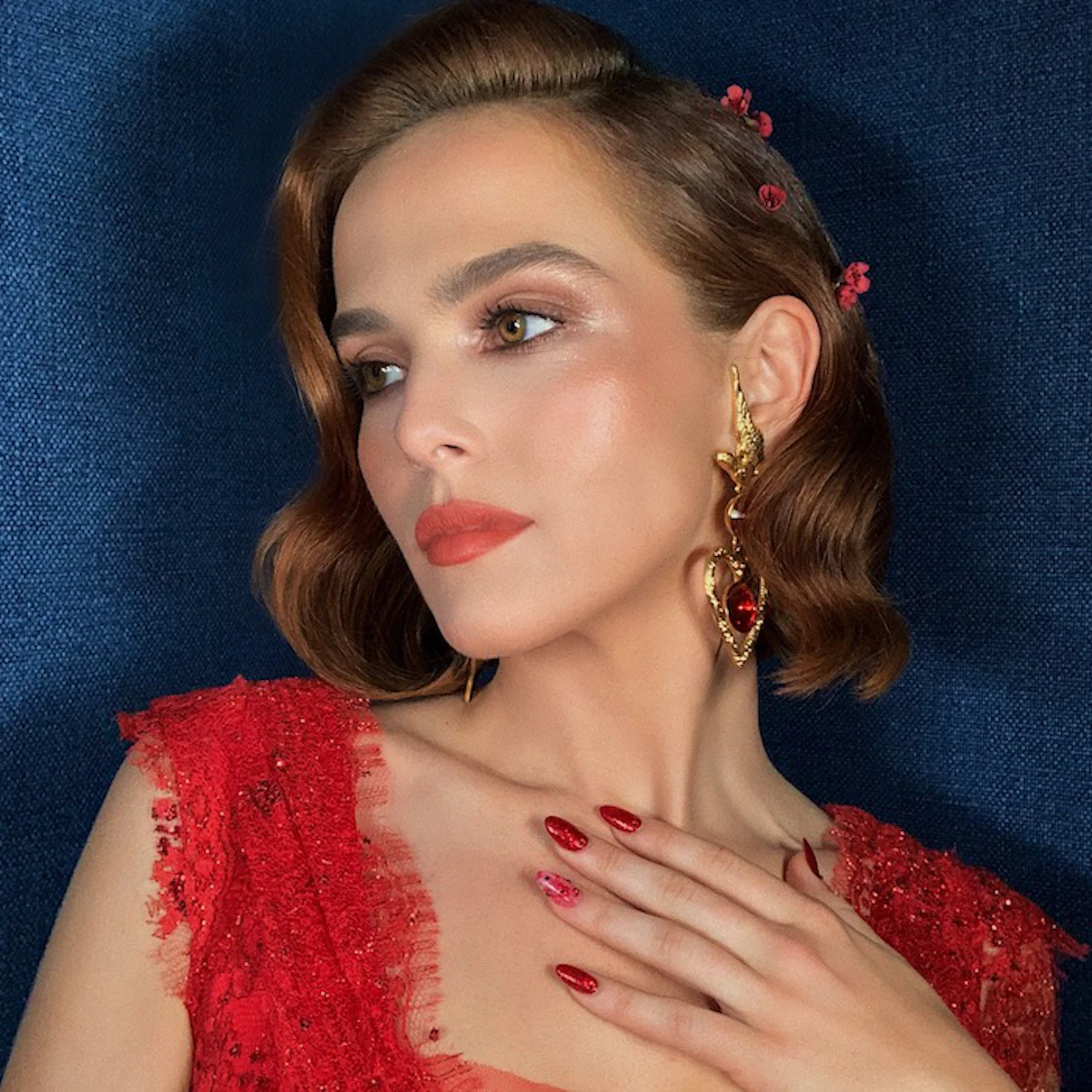 Elle Created Zoey Deutch s Nail Look For The Politician Premiere Nailpro