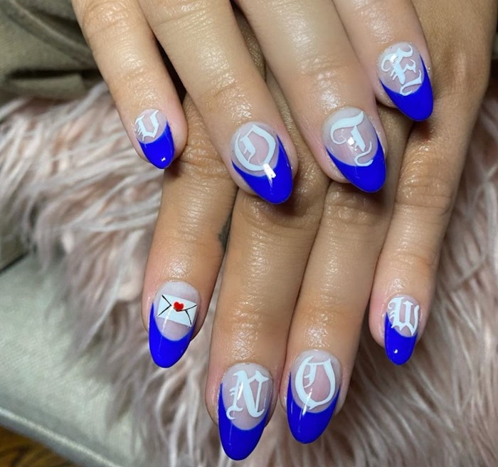 Demi Lovato's nails by Natalie Minerva