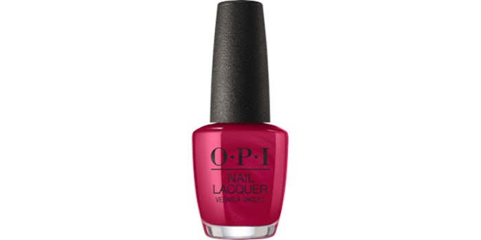 OPI Red; courtesy of brand.