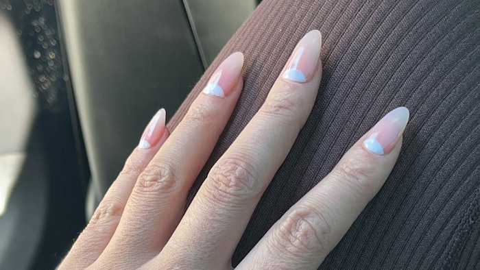 Chrissy Teigen Rocks A Reverse French Manicure Nailpro