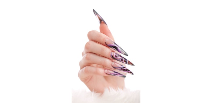 How-To: Pink and White Acrylic Nails