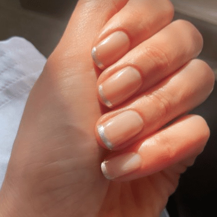 Gemma Chan's hand, nails by Yoko Sakakura