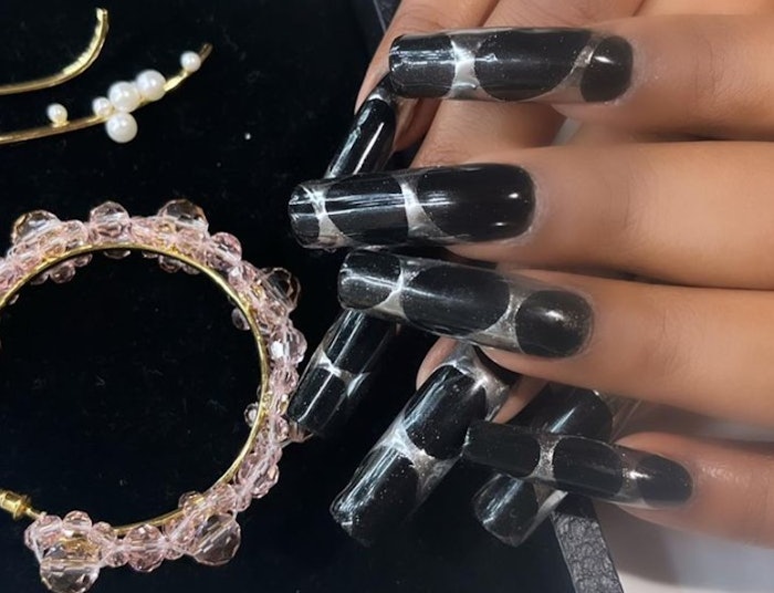 Gel nail design by Eri Ishizu