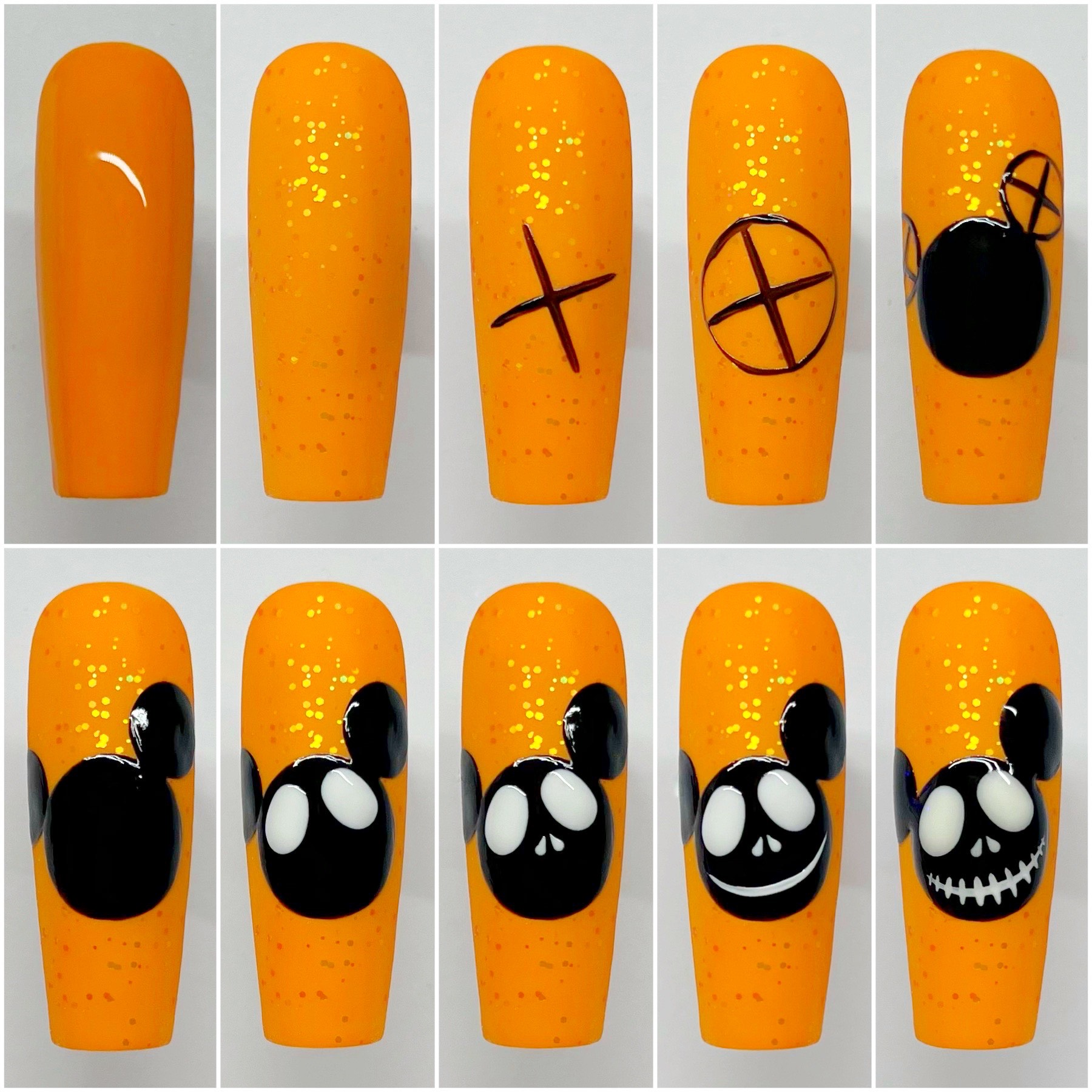 Nail Art Sticker Popular Cartoon Brand Mickey Mouse Nails for Manicure Back  Glue Decals for Design Foil Decoration - AliExpress
