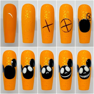 disney halloween nail designs
