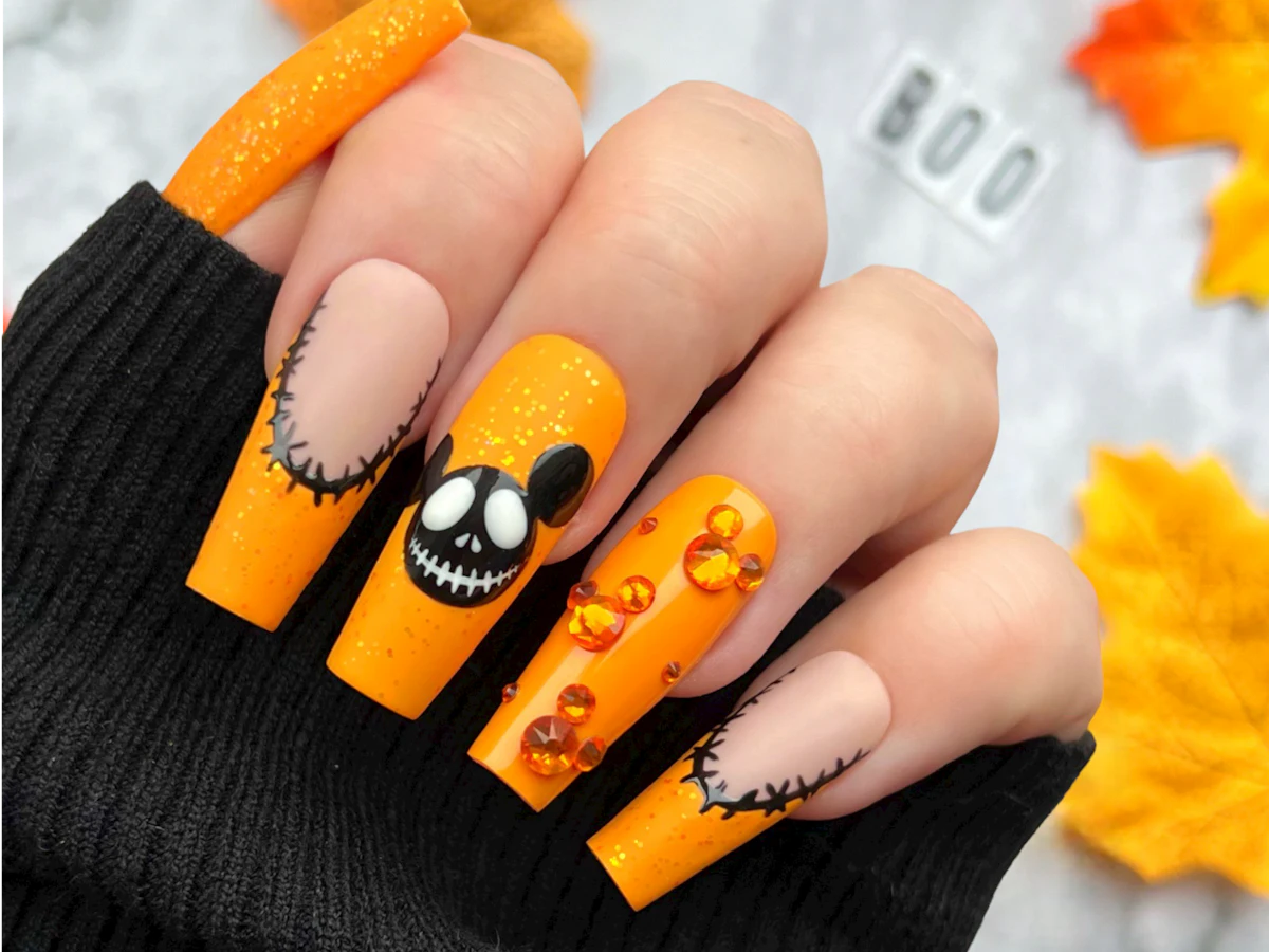 disney halloween nail designs