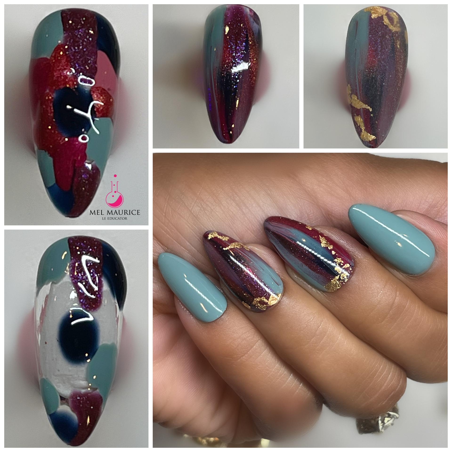 abstract nails lamp