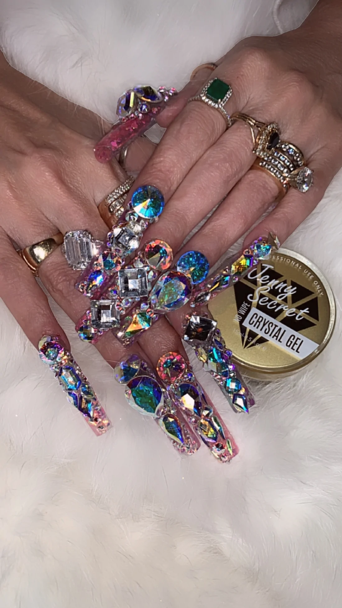Cardi B reveals insane diamond-encrusted manicure only she could wear |  Metro News