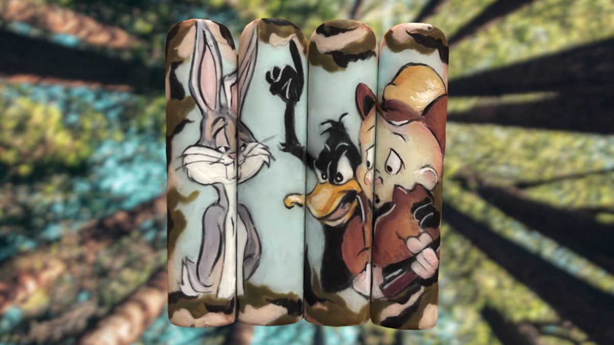 Bugs Bunny Nail Art - wide 2