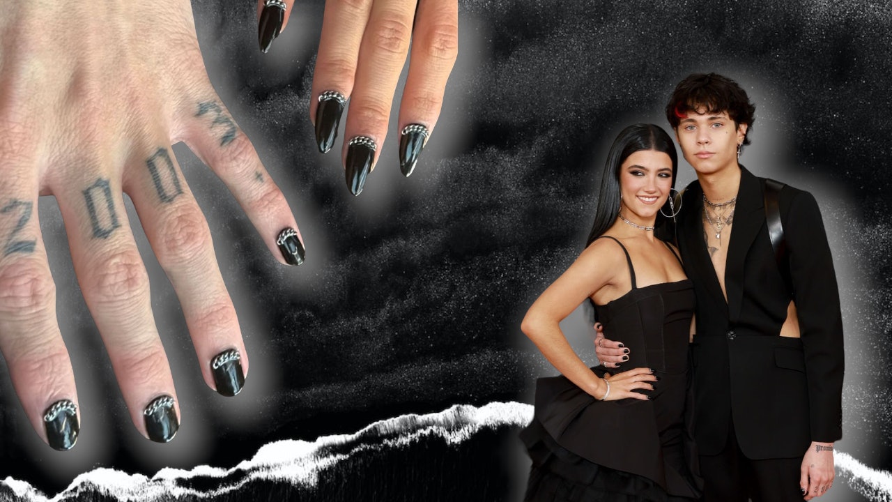 How-To: Charli D'Amelio and Landon Barker's Black Nails for the 2023 Grammy  Awards | Nailpro