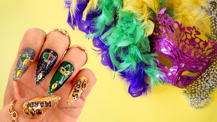 Beads & Bling, It's A Mardi Gras Thing! – Poshy Nail Designs