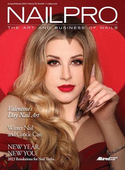 Nailpro January/February 2023 magazine cover.