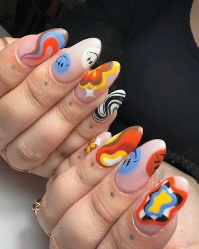 Nail art from Sky High Studio