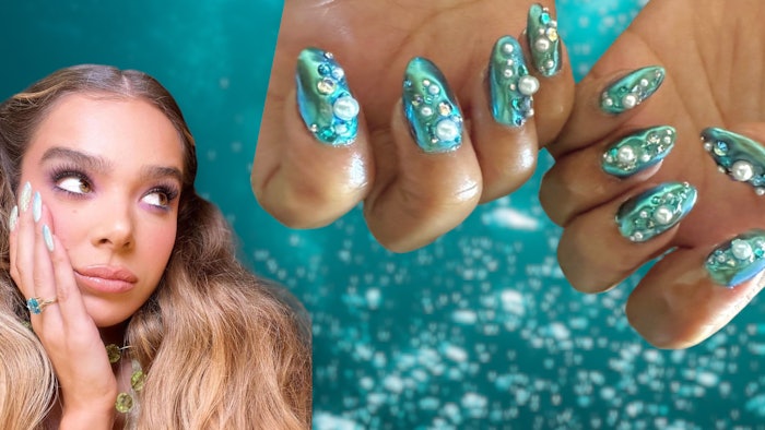 Pearl French Manicures Inspired By The Little Mermaid