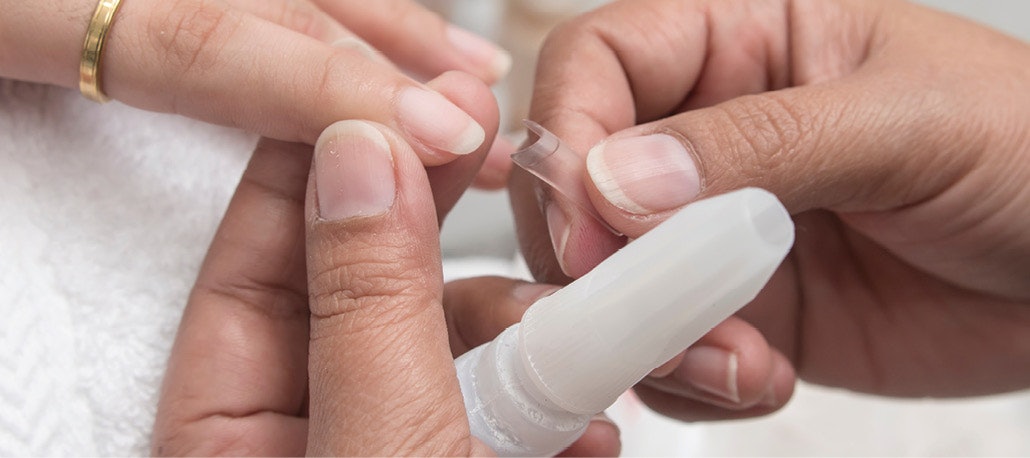 Ethyl cyanoacrylate nail shop glue